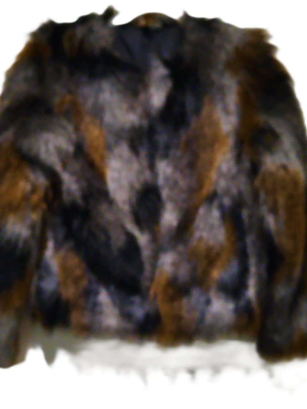 Divided by H & M faux fur long sleeve ladies jacket size 4